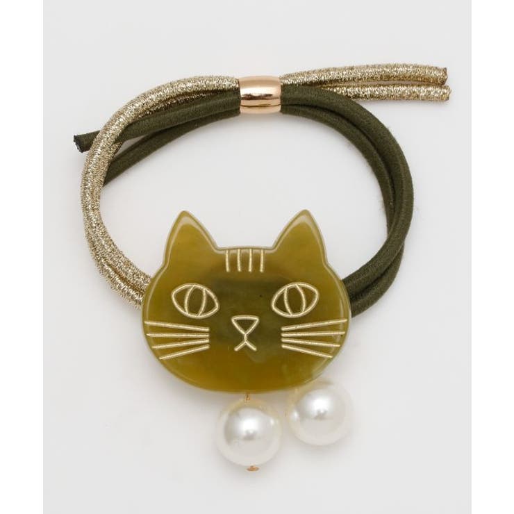 グリーン | 【チャイハネ】キャットパヘアゴム | アミナコレクション 