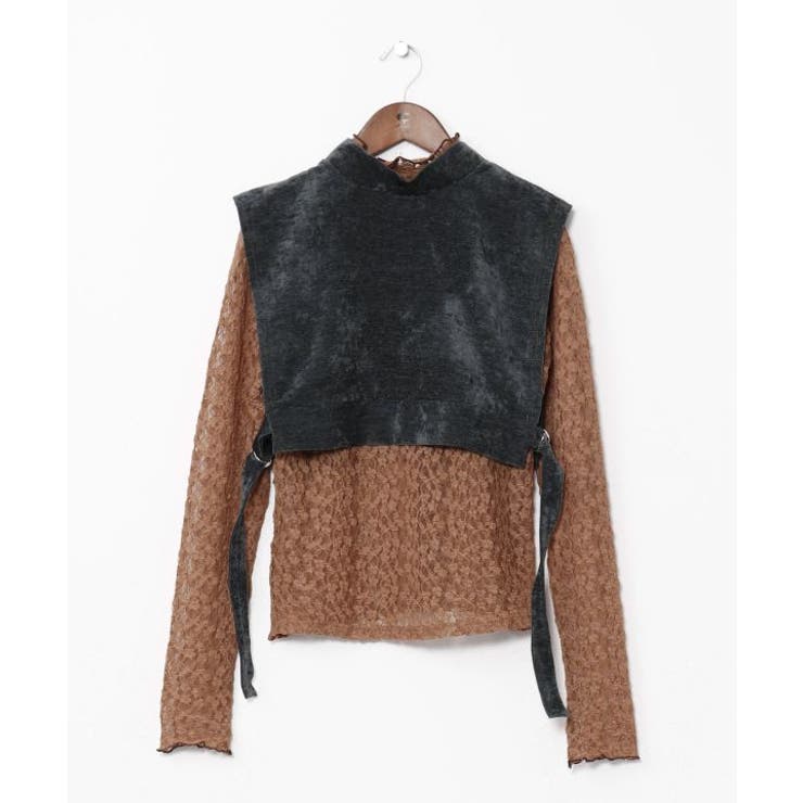 グリーン | 【欧州航路】ノエルセットベスト＆ハイネックトップス | アミナコレクション 