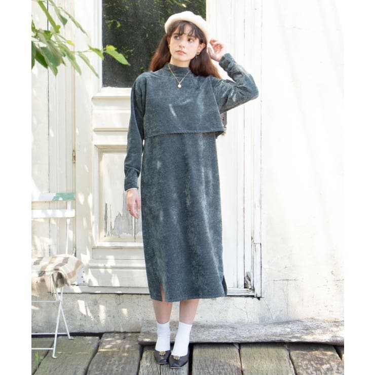 グリーン | 【欧州航路】ノエルセットプルオーバー＆ワンピース | アミナコレクション 