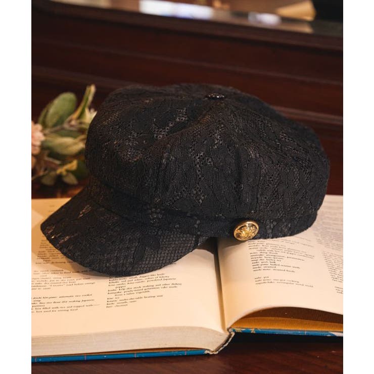 【欧州航路】フラワーレースキャスケット | アミナコレクション  | 詳細画像1 