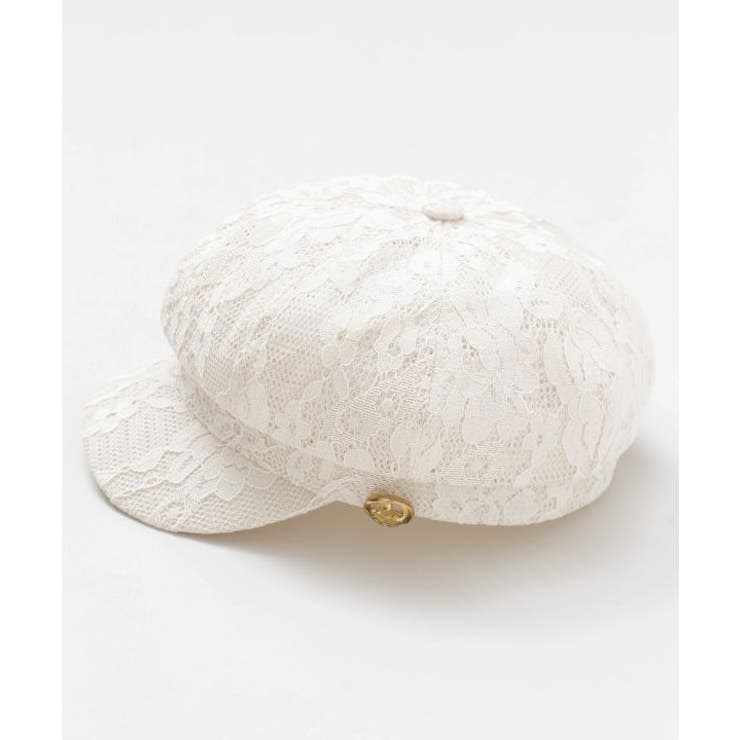 ベージュ | 【欧州航路】フラワーレースキャスケット | アミナコレクション 