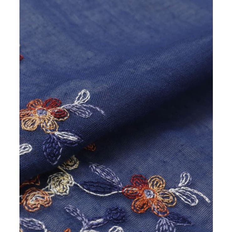 【欧州航路】フィーカ花刺繍ストール | アミナコレクション  | 詳細画像9 