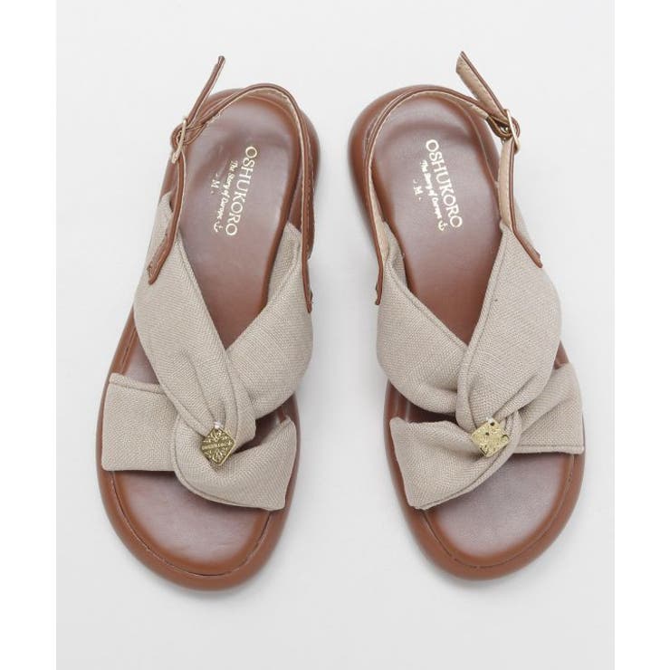 ベージュ | 【欧州航路】リッツサンダル | アミナコレクション 