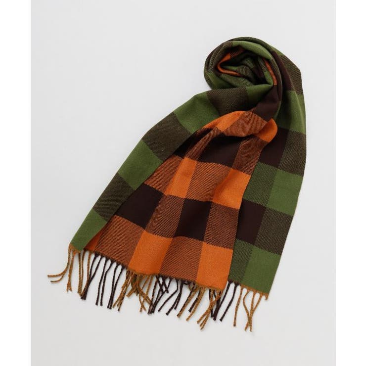 グリーン | 【欧州航路】レノダブルフェイスストール | アミナコレクション 