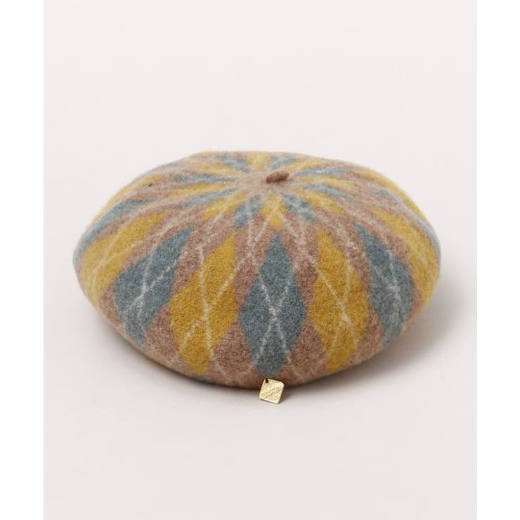 イエロー | 【欧州航路】アーガイルベレー帽 | アミナコレクション 