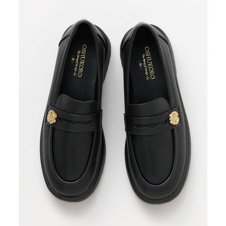 ブラック | 【欧州航路】ローズローファー | アミナコレクション 