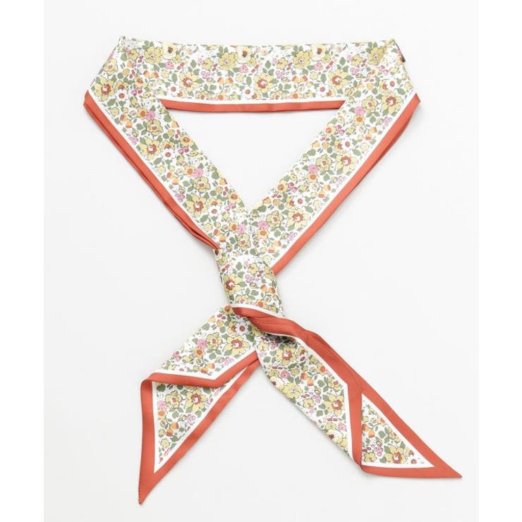 レッド | 【欧州航路】フワラーロングスカーフ | アミナコレクション 