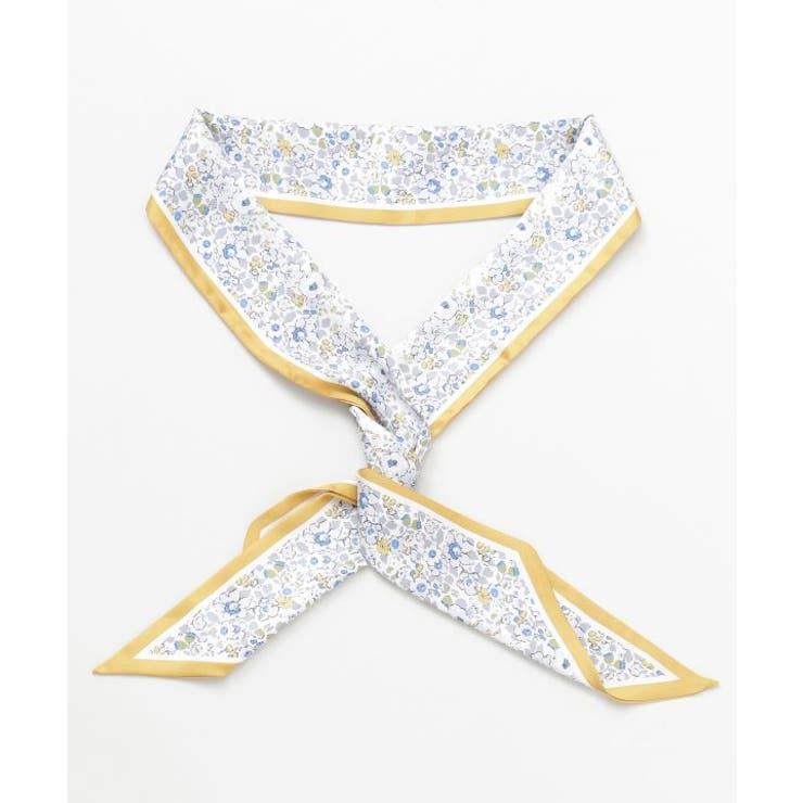 マスタード | 【欧州航路】フワラーロングスカーフ | アミナコレクション 