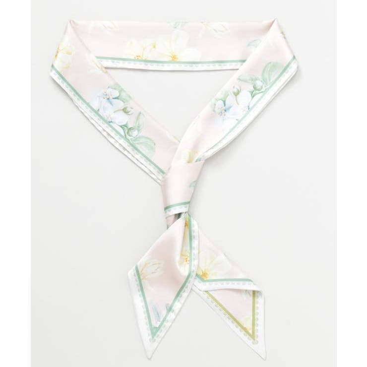 ピンク | 【欧州航路】フワラーロングスカーフ | アミナコレクション 