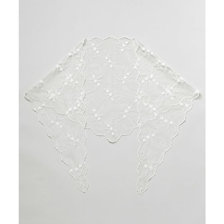 ホワイト | 【欧州航路】レースダイヤスカーフ | アミナコレクション 