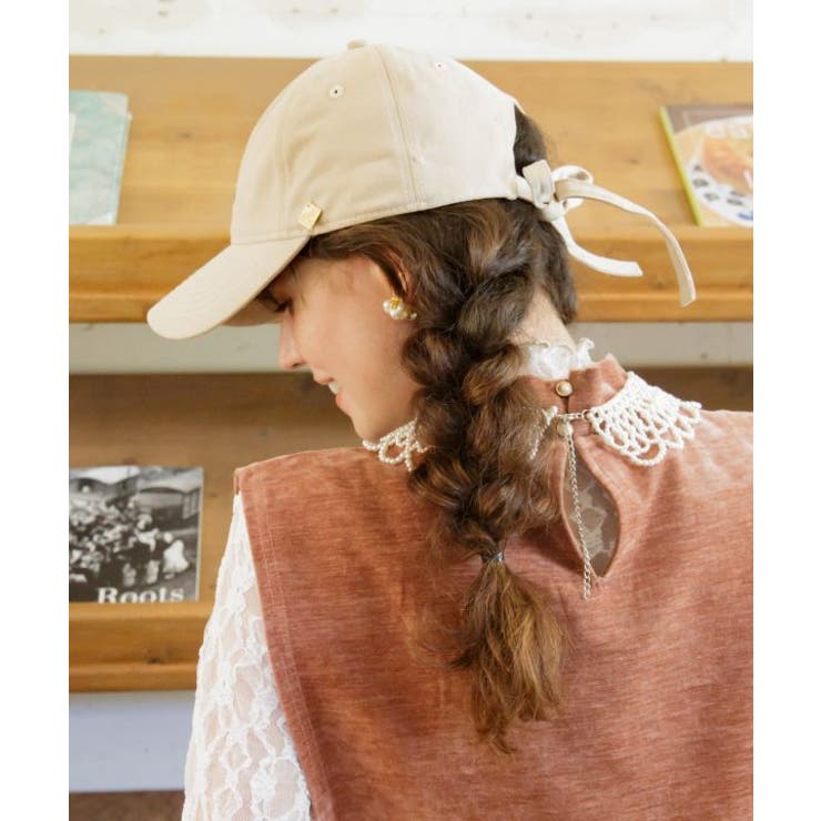 アイボリー | 【欧州航路】ドゥリボンキャップ | アミナコレクション 