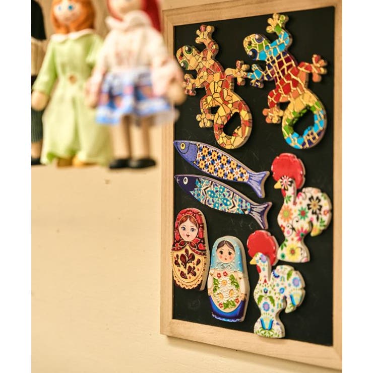 【欧州航路】カラーマトリョーシカマグネット | アミナコレクション  | 詳細画像1 