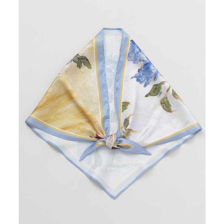 ブルー | 【欧州航路】ピクチャダイヤスカーフ | アミナコレクション 