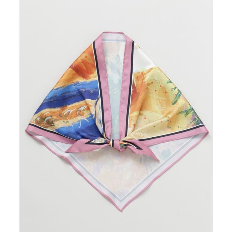 ピンク | 【欧州航路】ピクチャダイヤスカーフ | アミナコレクション 