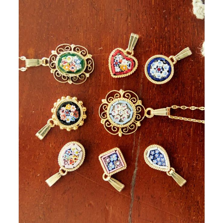 【欧州航路】【ベネチアンガラス】モザイクミニペンダントトップ | アミナコレクション  | 詳細画像1 