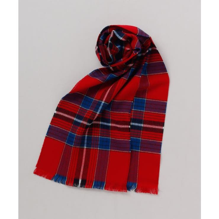 レッド | 【欧州航路】【Fromフランス】タタンチェックストール | アミナコレクション 