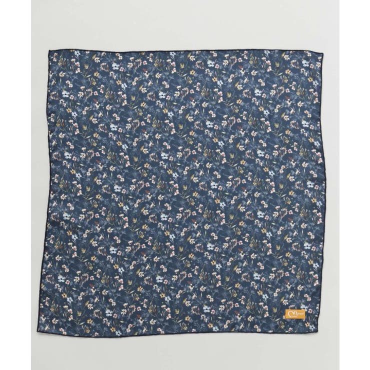 ネイビー | 【欧州航路】【Fromフランス】ミュルーズフルールスカーフ | アミナコレクション 