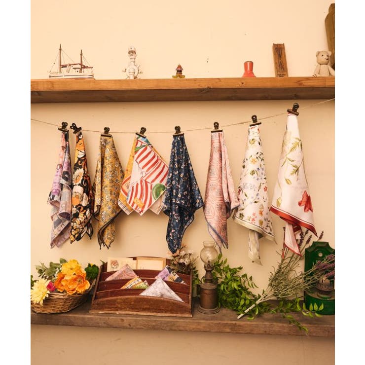 【欧州航路】【Fromフランス】ミュルーズフローラスカーフ | アミナコレクション  | 詳細画像1 