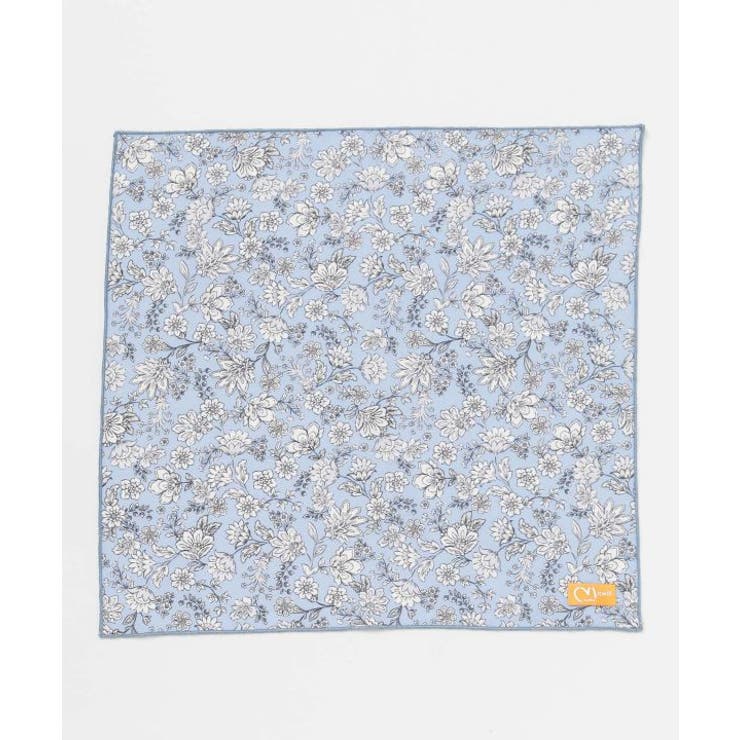 ブルー | 【欧州航路】【Fromフランス】ミュルーズフローラハンカチ | アミナコレクション 
