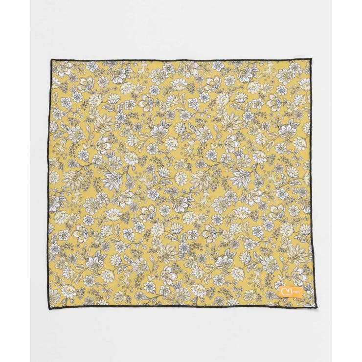 イエロー | 【欧州航路】【Fromフランス】ミュルーズフローラハンカチ | アミナコレクション 