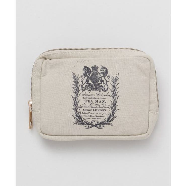 ホワイト | 【欧州航路】【オーガニックコットン】アフターヌーンポーチ | アミナコレクション 