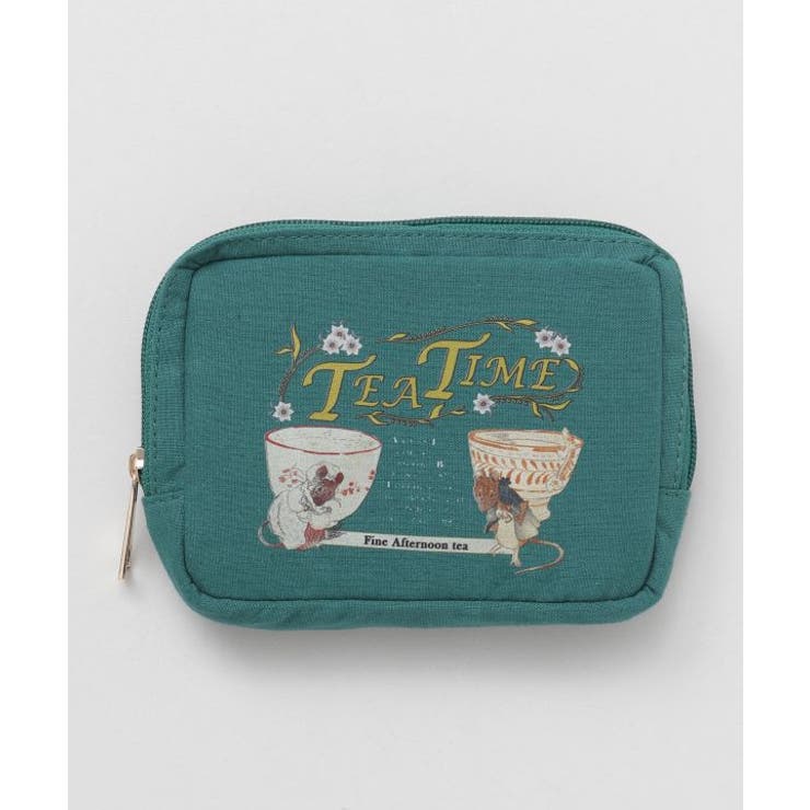 グリーン | 【欧州航路】【オーガニックコットン】アフターヌーンポーチ | アミナコレクション 