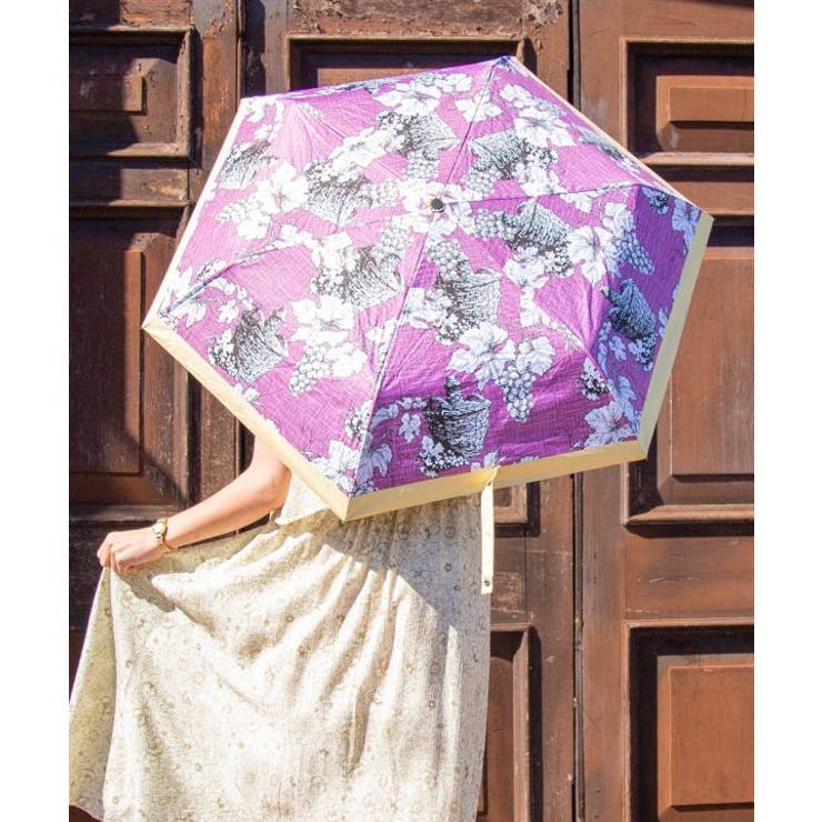 【欧州航路】【遮光性99.99%以上】フルーツ折りたたみ傘 晴雨兼用 | アミナコレクション  | 詳細画像1 