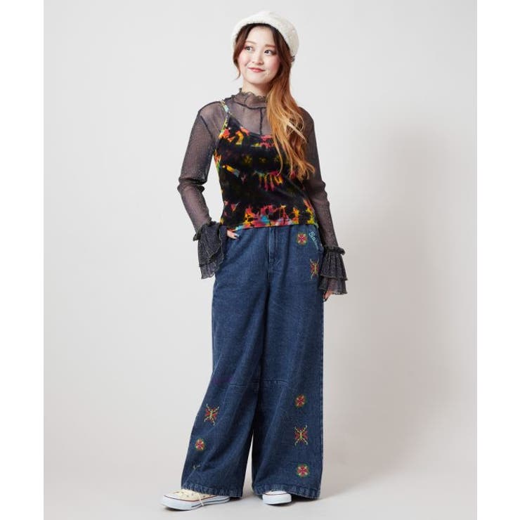 【チャイハネ】ベロアタイダイキャミソール | アミナコレクション  | 詳細画像2 