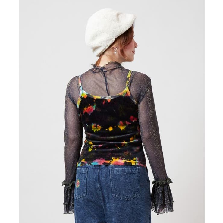 【チャイハネ】ベロアタイダイキャミソール | アミナコレクション  | 詳細画像4 