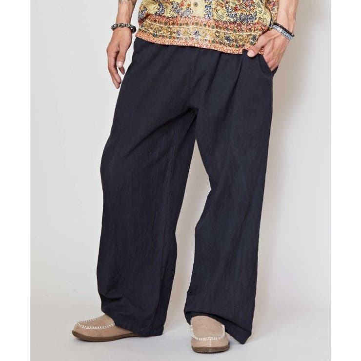 ブラック | 【チャイハネ】ネパコメンズパンツ | アミナコレクション