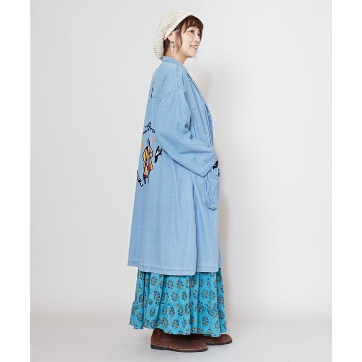 【チャイハネ】カシュデニムシャツワンピース | アミナコレクション  | 詳細画像2 