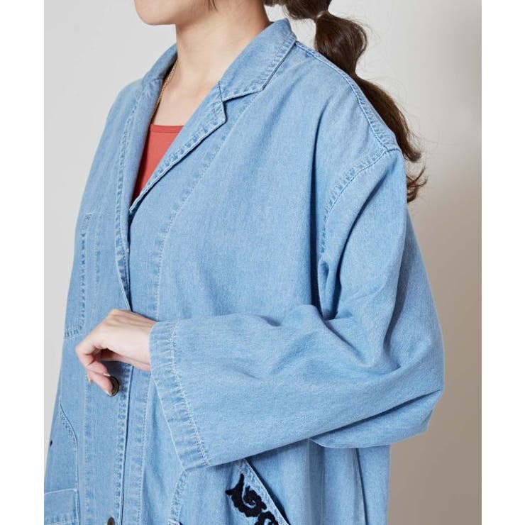 【チャイハネ】カシュデニムシャツワンピース | アミナコレクション  | 詳細画像6 