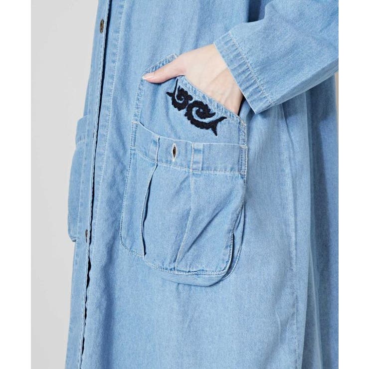 【チャイハネ】カシュデニムシャツワンピース | アミナコレクション  | 詳細画像9 