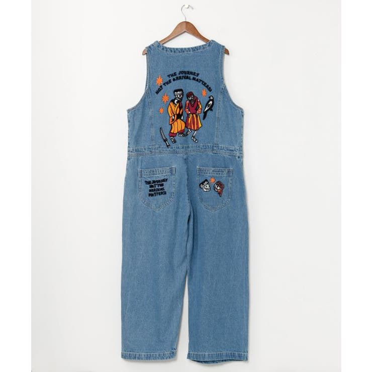 ブルー | 【チャイハネ】カシュデニムサロペット | アミナコレクション 