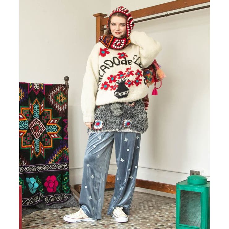 【チャイハネ】メルデフ手編みニットプルオーバー | アミナコレクション  | 詳細画像2 