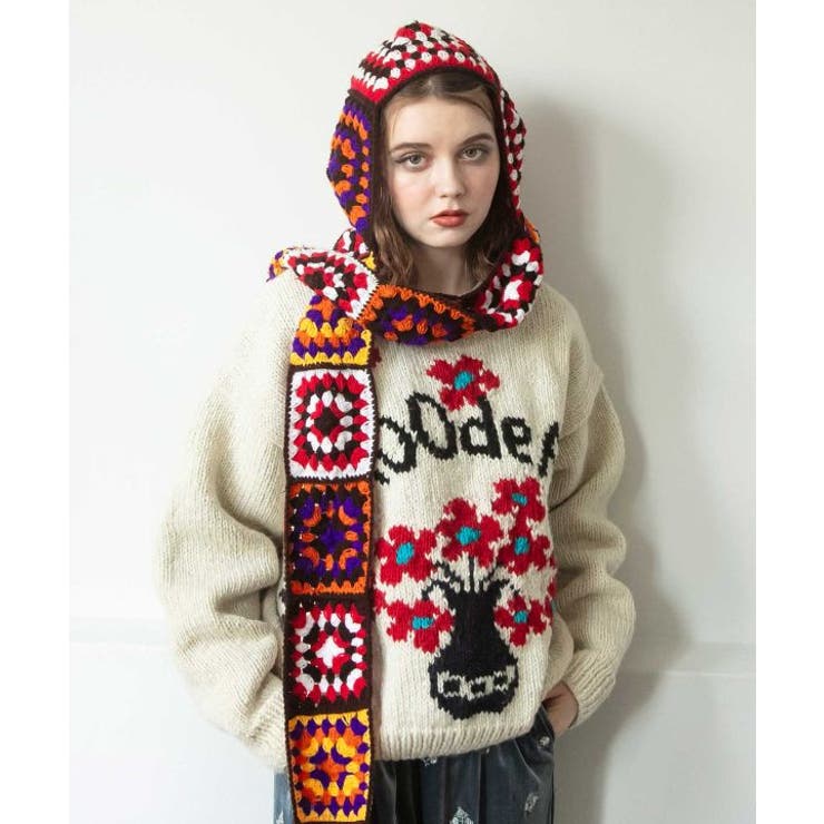 【チャイハネ】メルデフ手編みニットプルオーバー | アミナコレクション  | 詳細画像3 