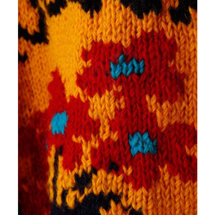 【チャイハネ】メルデフ手編みニットメンズジャケット | アミナコレクション | 詳細画像16 