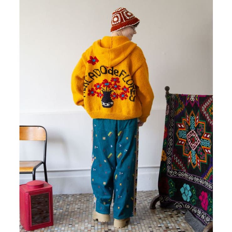 【チャイハネ】メルデフ手編みニットメンズジャケット | アミナコレクション | 詳細画像3 