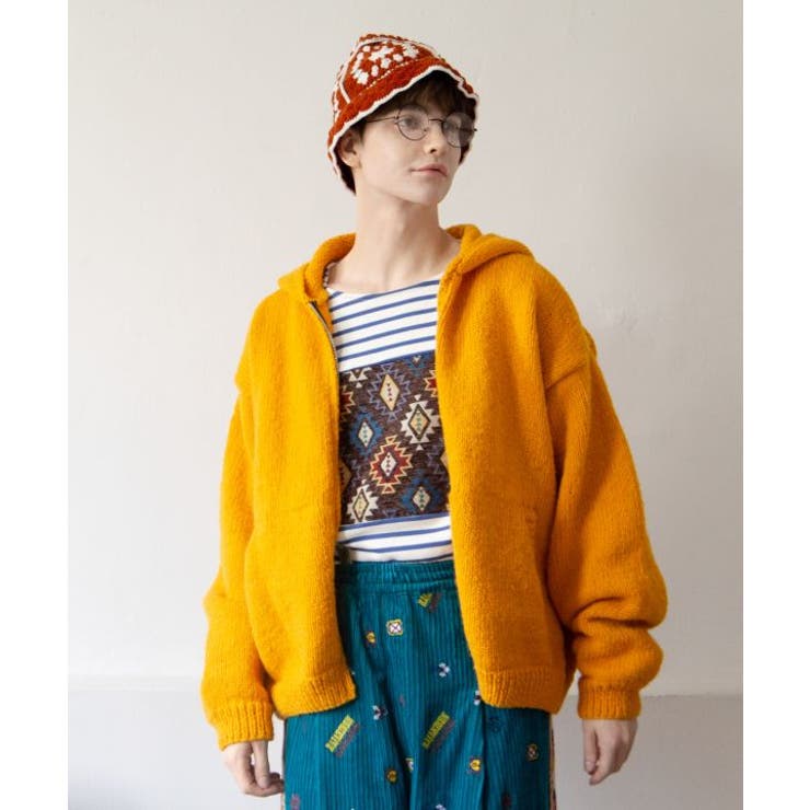 【チャイハネ】メルデフ手編みニットメンズジャケット | アミナコレクション | 詳細画像4 