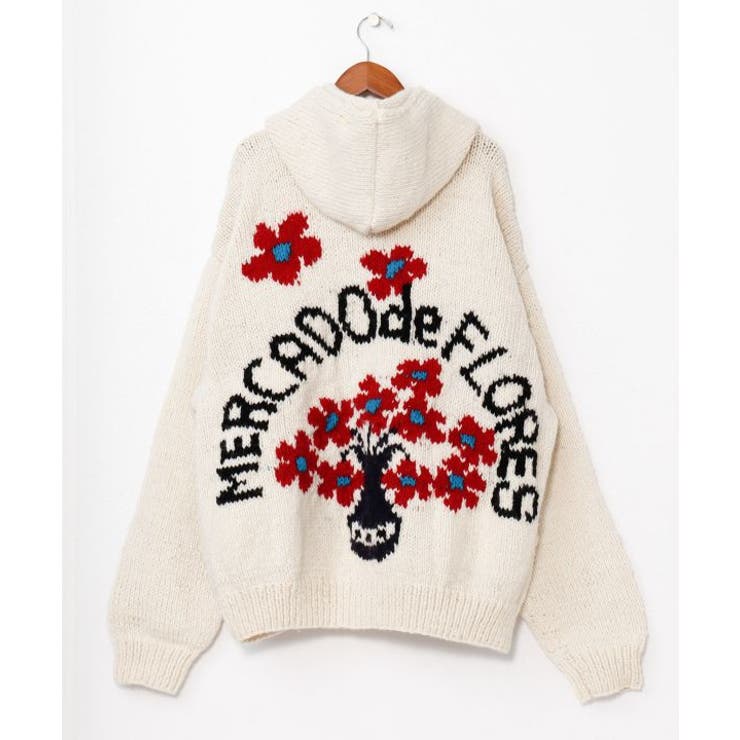 ホワイト | 【チャイハネ】メルデフ手編みニットメンズジャケット | アミナコレクション