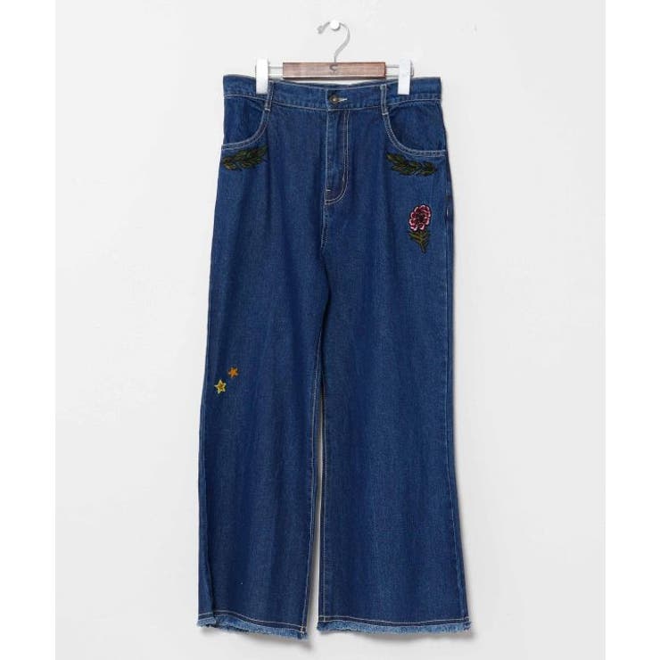 ネイビー | 【チャイハネ】レンテナデニムパンツ | アミナコレクション 