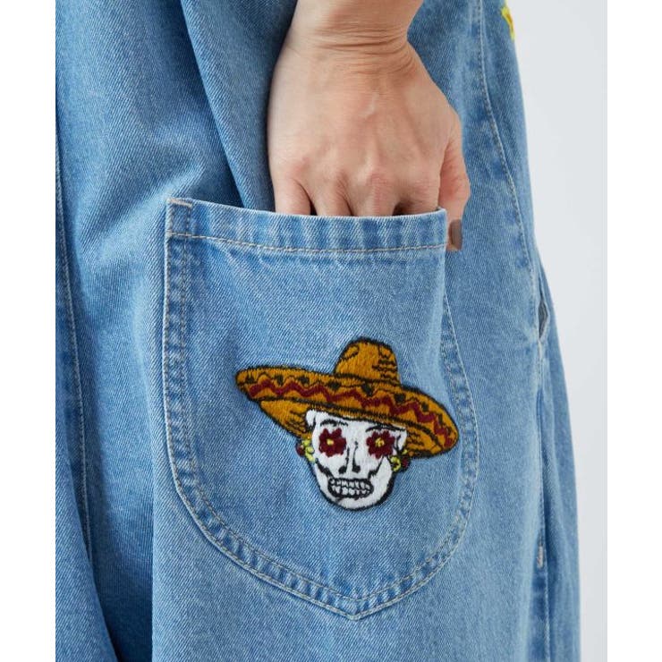 【チャイハネ】レンテナデニムサロペット | アミナコレクション  | 詳細画像7 