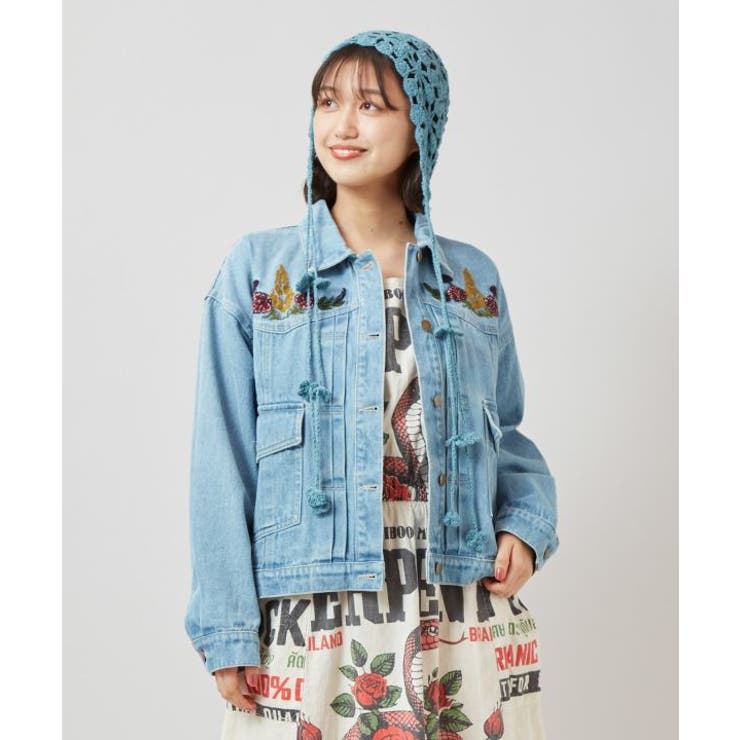 ブルー | 【チャイハネ】レンテナデニムジャケット | アミナコレクション 