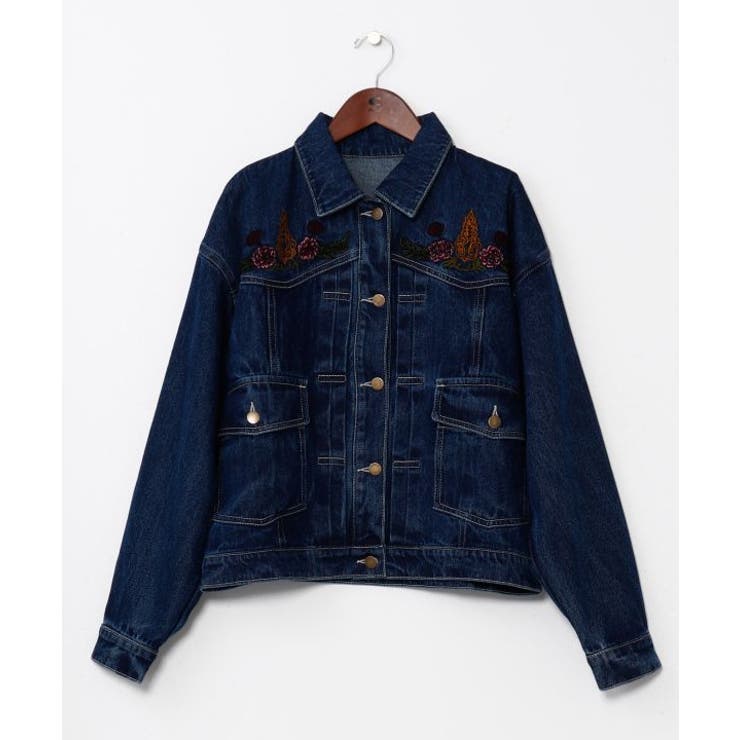 ネイビー | 【チャイハネ】レンテナデニムジャケット | アミナコレクション 