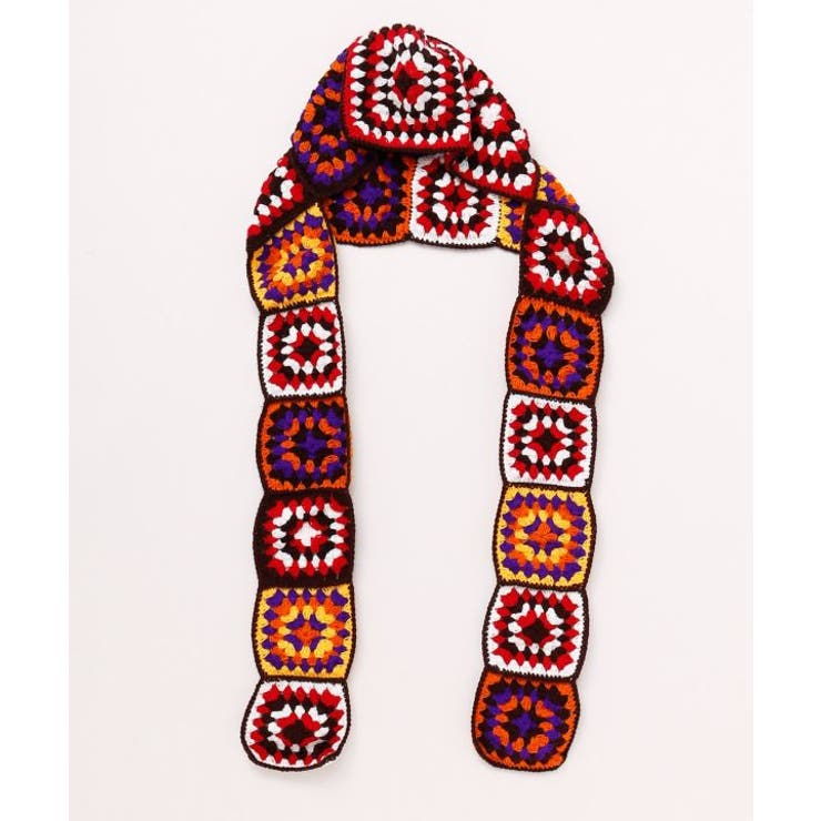 【チャイハネ】クロシラフード付きマフラー | アミナコレクション  | 詳細画像4 