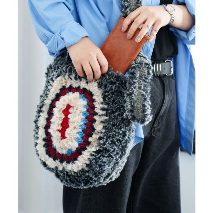 ダークグレー | 【チャイハネ】クロシアショルダーバッグ | アミナコレクション 