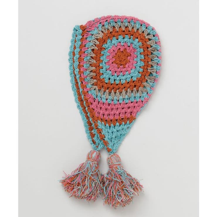 ライトブルー | 【チャイハネ】シュマル手編み耳付きキャップ | アミナコレクション 