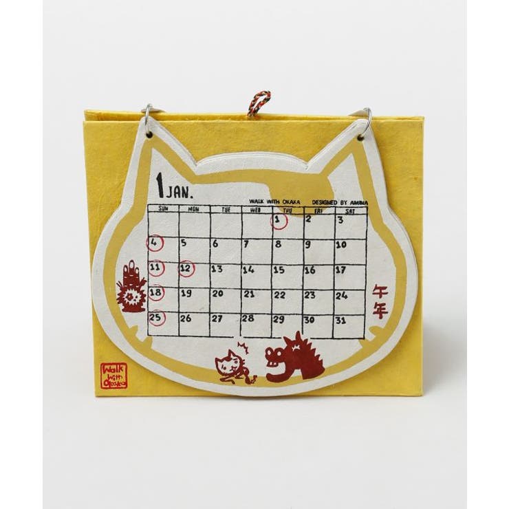 【チャイハネ】【2026年カレンダー】Walk With Okaka 卓上 | アミナコレクション  | 詳細画像6 