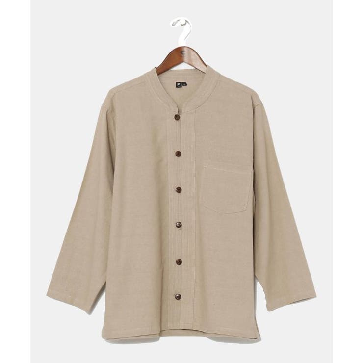 ベージュ | 【チャイハネ】ベネパニメンズシャツＬ | アミナコレクション