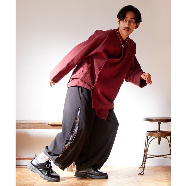 【チャイハネ】ネオコサックバンドカラー変形メンズシャツ | アミナコレクション | 詳細画像3 